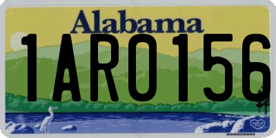 AL license plate 1AR0156