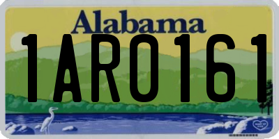 AL license plate 1AR0161