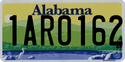 AL license plate 1AR0162