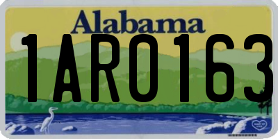 AL license plate 1AR0163