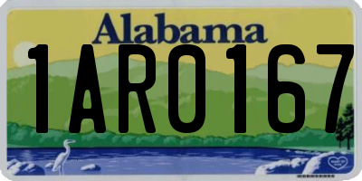 AL license plate 1AR0167