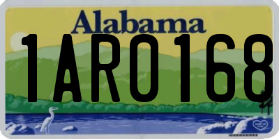 AL license plate 1AR0168