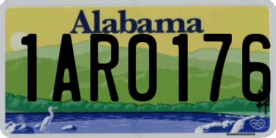 AL license plate 1AR0176