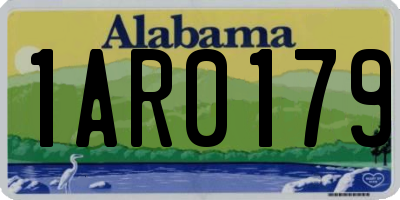 AL license plate 1AR0179