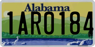 AL license plate 1AR0184