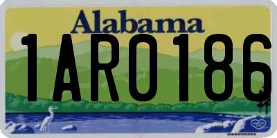 AL license plate 1AR0186