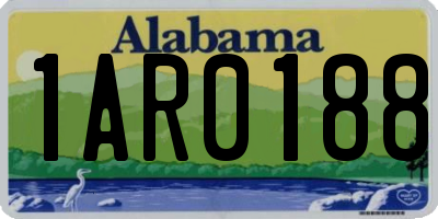 AL license plate 1AR0188