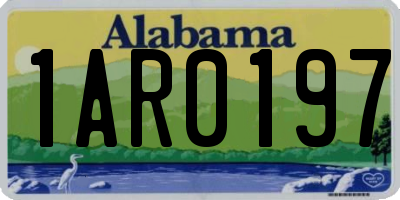 AL license plate 1AR0197
