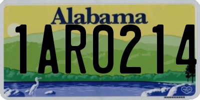 AL license plate 1AR0214