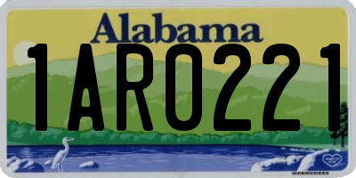 AL license plate 1AR0221