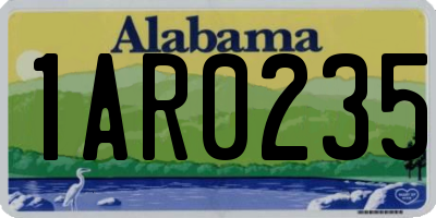 AL license plate 1AR0235