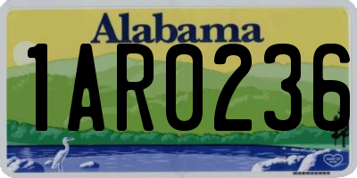 AL license plate 1AR0236