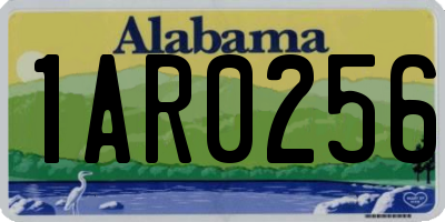 AL license plate 1AR0256