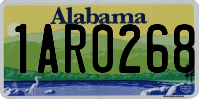 AL license plate 1AR0268