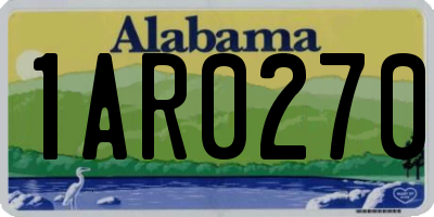 AL license plate 1AR0270