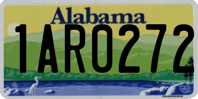 AL license plate 1AR0272
