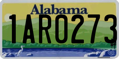 AL license plate 1AR0273