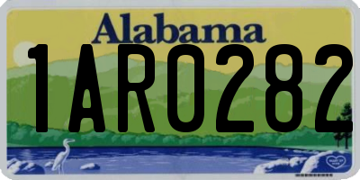 AL license plate 1AR0282