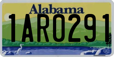 AL license plate 1AR0291