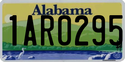 AL license plate 1AR0295