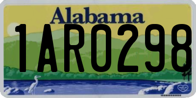 AL license plate 1AR0298
