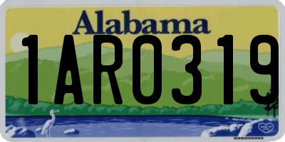 AL license plate 1AR0319