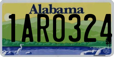 AL license plate 1AR0324