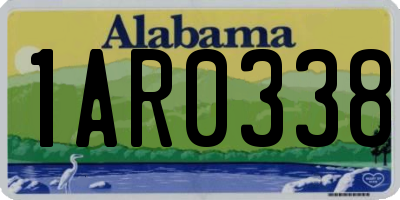 AL license plate 1AR0338