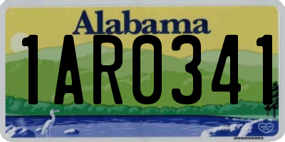 AL license plate 1AR0341