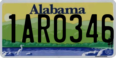 AL license plate 1AR0346