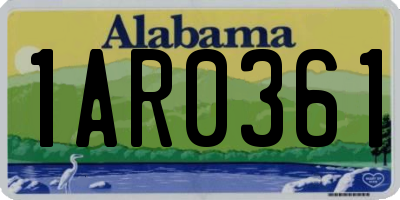 AL license plate 1AR0361
