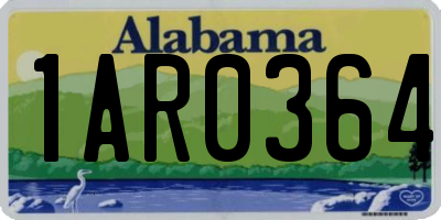AL license plate 1AR0364