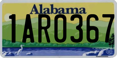 AL license plate 1AR0367