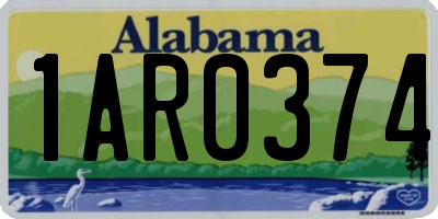 AL license plate 1AR0374