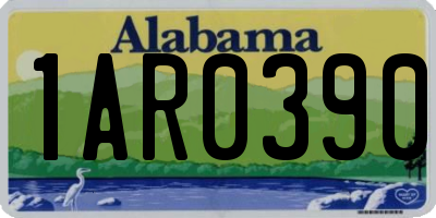 AL license plate 1AR0390