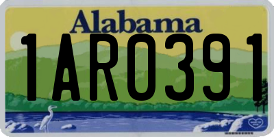 AL license plate 1AR0391