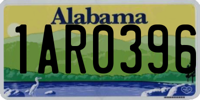 AL license plate 1AR0396