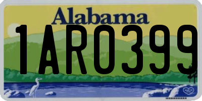 AL license plate 1AR0399