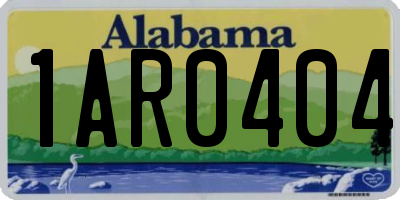 AL license plate 1AR0404