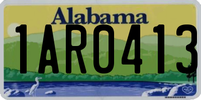 AL license plate 1AR0413
