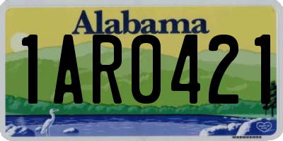 AL license plate 1AR0421