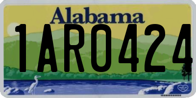 AL license plate 1AR0424