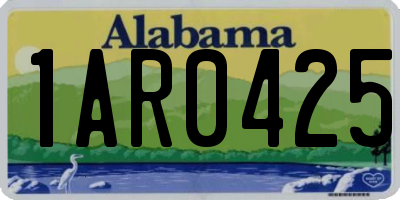 AL license plate 1AR0425
