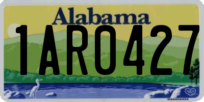 AL license plate 1AR0427