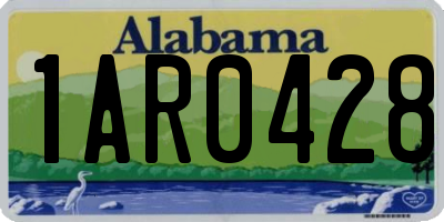 AL license plate 1AR0428