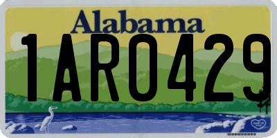 AL license plate 1AR0429