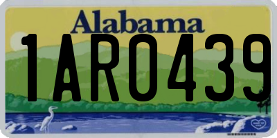 AL license plate 1AR0439