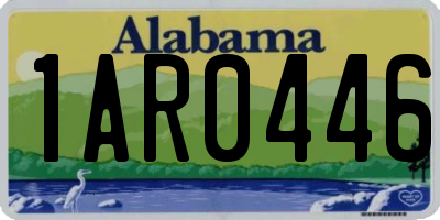 AL license plate 1AR0446