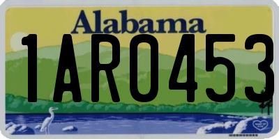 AL license plate 1AR0453