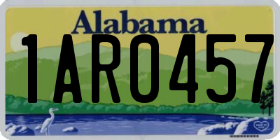 AL license plate 1AR0457